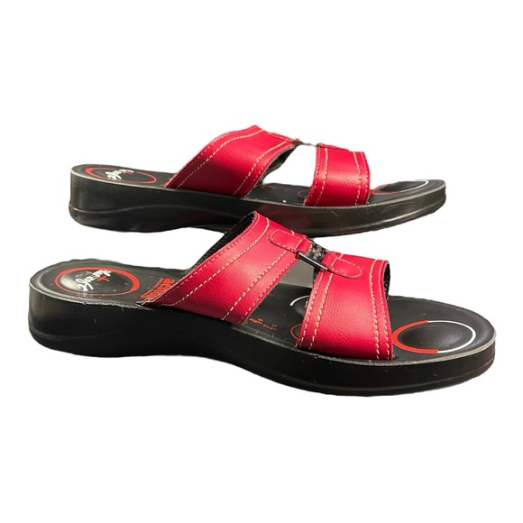 Red Aerosoles Comfort Sandals – Size 10 - Picture 4 of 6